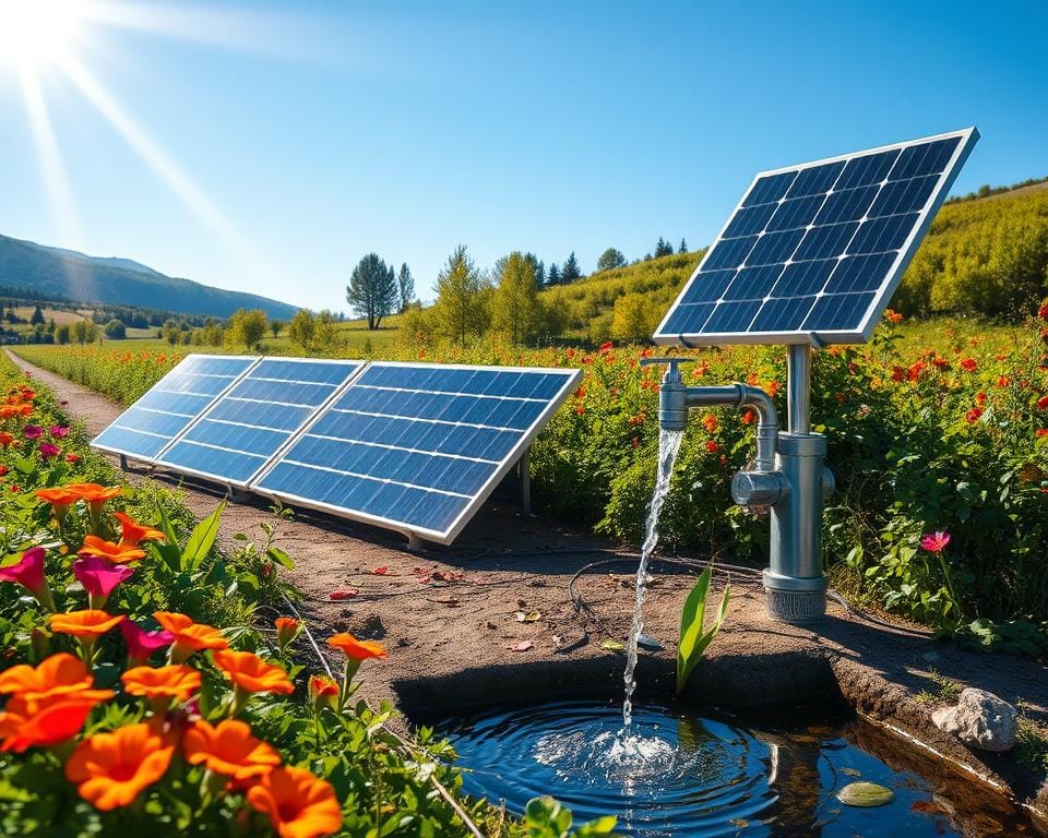 solar-powered water pumps