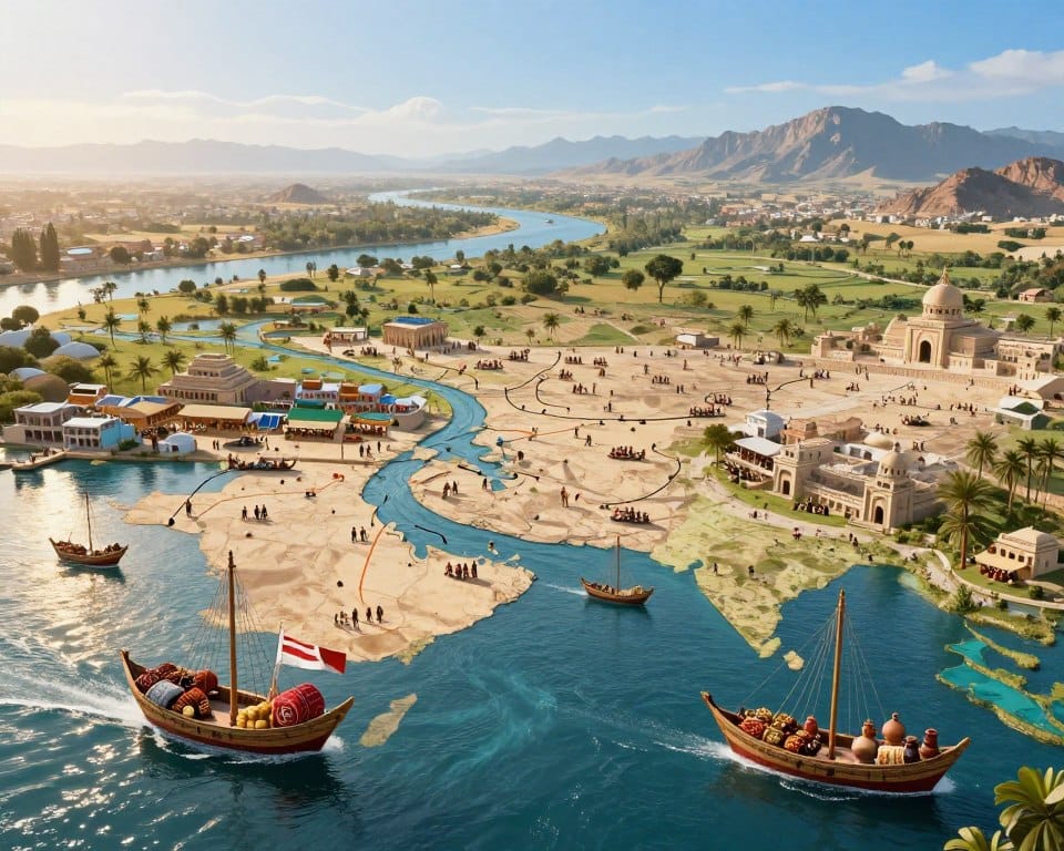 water trade routes in ancient civilizations